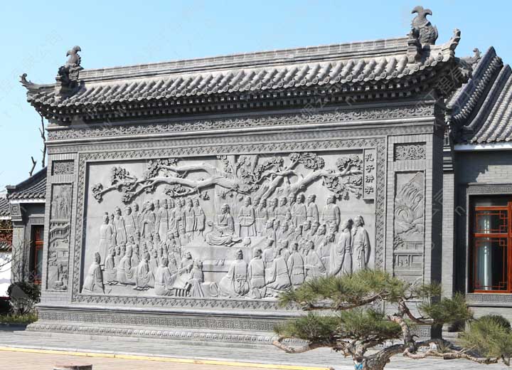 唐语孔子讲学照壁