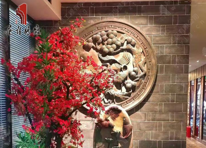 唐语圆形砖雕