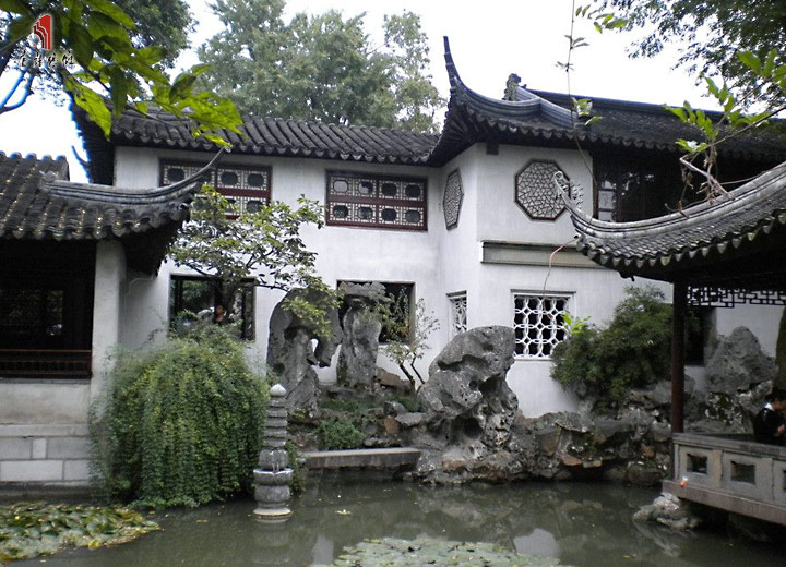 园林建筑光影