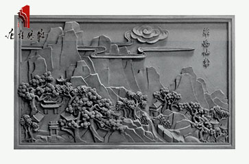 唐语高浮雕 关中八景之华岳仙掌砖雕TY-HC1800-4