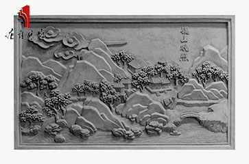 唐语高浮雕 关中八景之骊山晚照砖雕TY-GY461