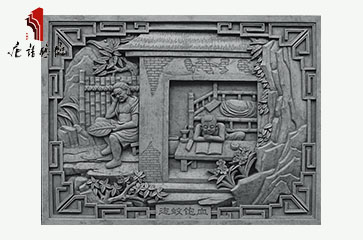 唐语砖雕 高浮雕 二十四孝文化街景之恣蚊饱血TY-HC1200-11