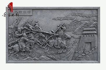 唐语三国之三英战吕布砖雕TY-HC2000-9