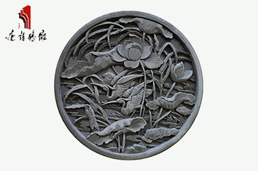 唐语砖雕 新品以和为贵 吉祥圆形挂件|中式砖雕 TY-ZJ700-3