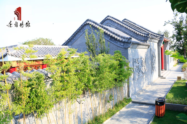 唐语仿古砖雕古建筑门楼